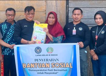 Lapas Kelas III Wahai Salurkan Bansos, Wujud Nyata Kepedulian terhadap Masyarakat