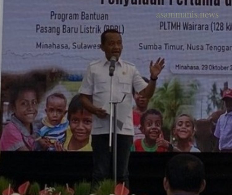 Bahlil Resmikan Listrik Gratis untuk 112 Rumah di Minahasa: “Kehadiran Negara Harus Dirasakan”