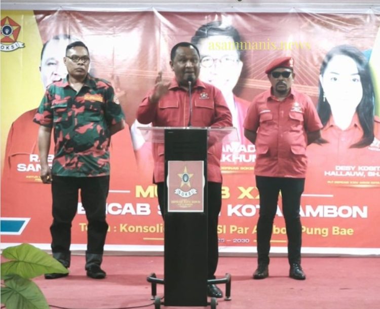 Boy Sangadji Panaskan Mesin SOKSI Ambon: Saatnya Kita Mengepung Kota untuk Kemenangan Golkar