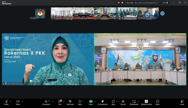 Ketum TP PKK Tekankan Penyamaan Pemahaman dan Konsistensi Pelaksanaan Hasil Rakernas X PKK 2025