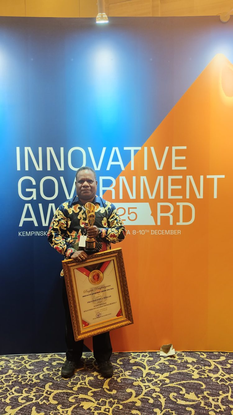 Papua Tengah Raih Penghargaan di Innovative Government Award 2025
