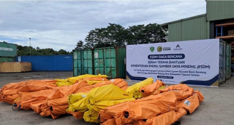Bahlil Lahadalia Tepati Janji, Ratusan Tenda ESDM Tiba untuk Pengungsi Batang Toru