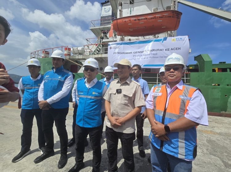 Perkuat Listrik Pasca Banjir NAD, Pembangkit PLN 30 MW  Tiba di Banda Aceh