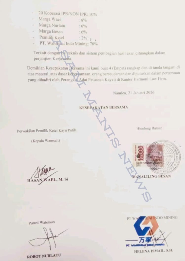 Terbongkar, Helena PT WIM Ambil Untung 70% Dari Tambang Rakyat