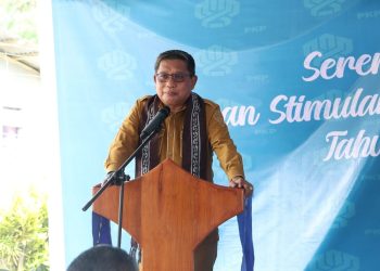 Di Bawah Kepemimpinan Bodewin, Program BSPS 2025 Sentuh 35 Keluarga di Sirimau