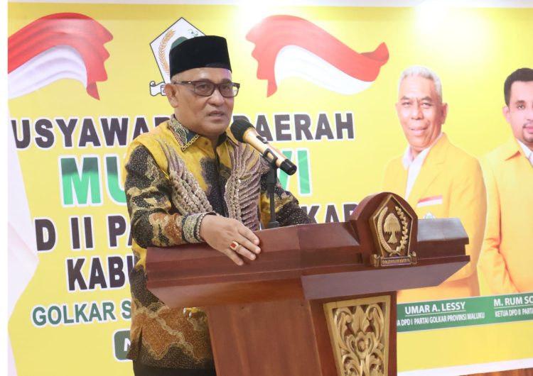 Bupati Buru Tegaskan Netralitas Kekuasaan dalam Musda VI Golkar, Dorong Demokrasi Sehat