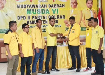 LPJ DPD Golkar Buru Rum Soplestuny Diterima, Musda Tetapkan Kepengurusan 2020–2025 Demisioner
