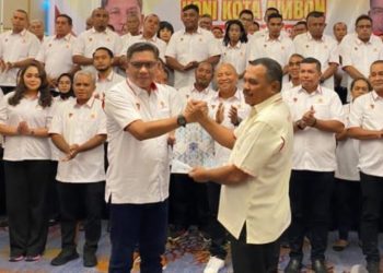 Resmi Pimpin KONI Ambon, Bodewin Wattimena Targetkan Kebangkitan Prestasi Olahraga