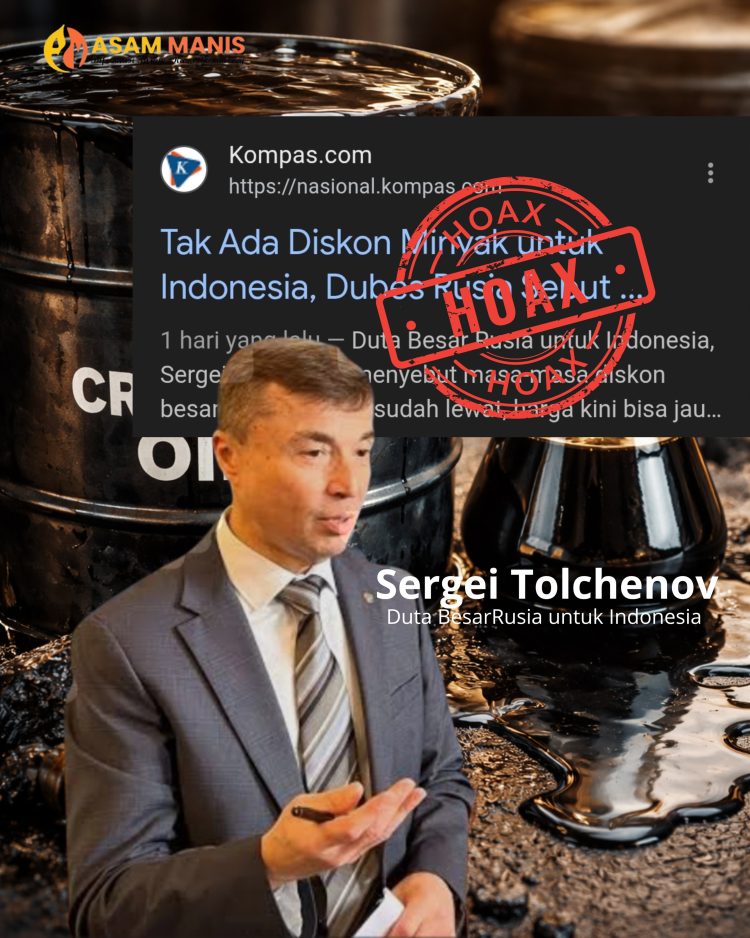 Kedubes Rusia Tegur Kompas, Klarifikasi Pemberitaan Diskon Minyak