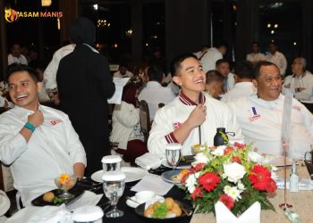 Kaesang Pangareb Ketua Tim Reynaldo for HIPMI, Hadiri Malam Kolaborasi Daerah di Pelataran Senayan