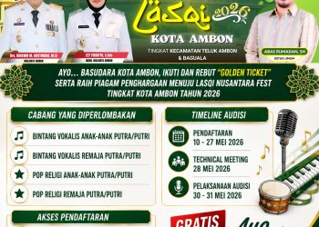 LASQI Ambon 2026 Dibuka, Pemkot Cari Bintang Religi Muda dari Teluk Ambon dan Baguala