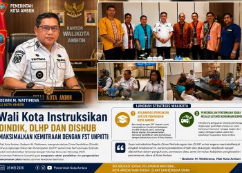 Wali Kota Instruksikan Dindik, DLHP dan Dishub Percepat Kerja Sama dengan FST Unpatti