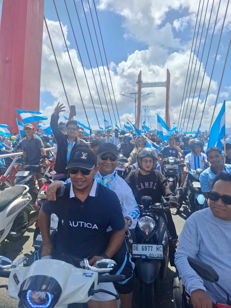 Boy Sangadji Turut Rayakan Kemenangan Argentina, Pawai Suporter Warnai Kota Ambon