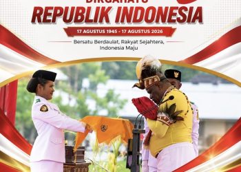 Pimpin Upacara HUT ke-81 RI, Wali Kota Jayapura Ajak Masyarakat Perkuat Persatuan dan Pembangunan