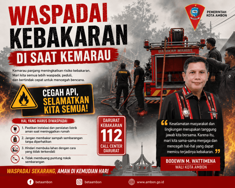 Wali Kota Ingatkan Warga Waspada Kebakaran Saat Kemarau Panjang