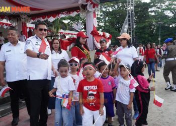 3.000 Anak PAUD Meriahkan Kirab Merah Putih