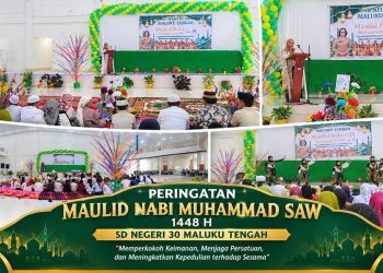 SD Negeri 30 Maluku Tengah Gelar Maulid Nabi 1448 H, Perkokoh Keimanan dan Kepedulian Siswa