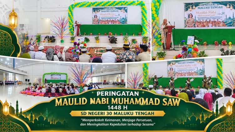 SD Negeri 30 Maluku Tengah Gelar Maulid Nabi 1448 H, Perkokoh Keimanan dan Kepedulian Siswa