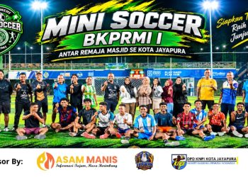 BKPRMI–IKAWAN Gerakkan Pemuda Jayapura Lewat Mini Soccer, Bidik Piala Toleransi Lintas Agama