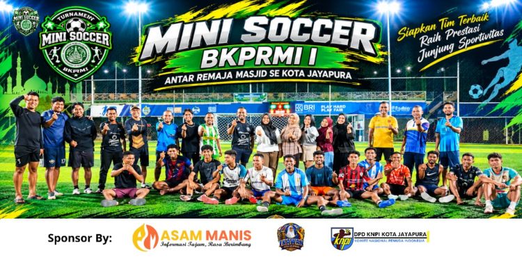 BKPRMI–IKAWAN Gerakkan Pemuda Jayapura Lewat Mini Soccer, Bidik Piala Toleransi Lintas Agama