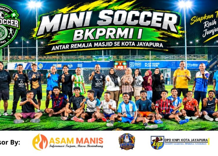 BKPRMI–IKAWAN Gerakkan Pemuda Jayapura Lewat Mini Soccer, Bidik Piala Toleransi Lintas Agama